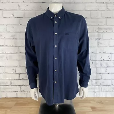 $25.99 • Buy Lacoste Shirt Men's Large Long Sleeve Button Up Blue Polka Dot Logo (43 Tag)