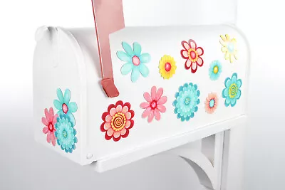 Mailbox Magnet Partial Cover Boho Flowers Set Of 10 Assorted Styles/Floral Trio • $7.25