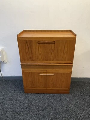 Vintage Retro Cocktail  Cabinet teak Veneer  Pull Down Door  Drawer • £39.99