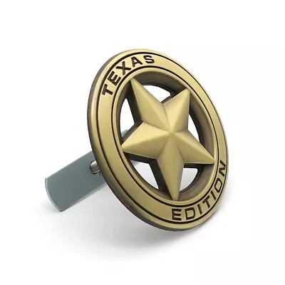 Bronze TEXAS EDITION Front Grille Emblem For Ram Sierra Yukon Silverado F150 250 • $12.59