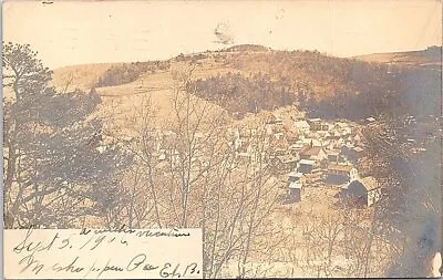 Meshoppen Pennsylvania Birdseye Town View RPPC 1906 • $49.99