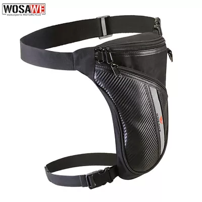 WOSAWE Waist Pack Drop Leg Bag Multi-use Motorcycle Pouch Travel Sport Chest Bag • $23.50