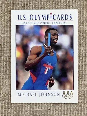  Michael Johnson Track & Field 1992 Impel U.S. Olympic Hopefuls  #87 • $4.50