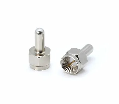 F-Type 75 Ohm Terminator RF Port End Caps Install - Voltage Blocking - 50 Pack • $54.97