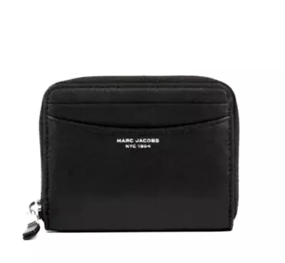 New Marc Jacobs Slim Zip Around Wallet Leather Black With Dust Bag • $95.28