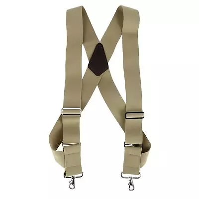 New CTM Men's Elastic Side Clip Metal Swivel Hook Trucker Suspenders • $24.94