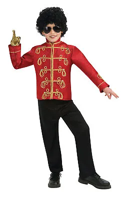 $62.99 • Buy Michael Jackson Thriller Deluxe Jacket Child Costume 80s Military Red Rubies