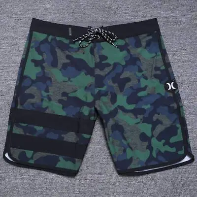 Camouflage Hurley Bermuda Men's Swim Trunks Spandex Surf Pants Beach Shorts E913 • $22.93