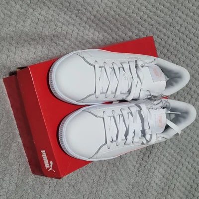 $62 • Buy Puma - Women's White Shoes With Rose-water Stripe - US Size 9 - Ad2