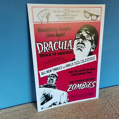 Dracula / Plague Of The Zombies - Hammer Horror (Reproduction A3 Poster) • £6.99
