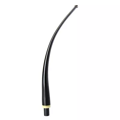 Bent Long Stem Replacement Churchwarden Tobacco Pipe Mouthpiece Fit 9mm Filter • $22.98