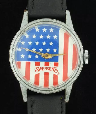 Vintage Wind-up Swensen's Restaurant Promotional Advertising Character Watch • $29.99