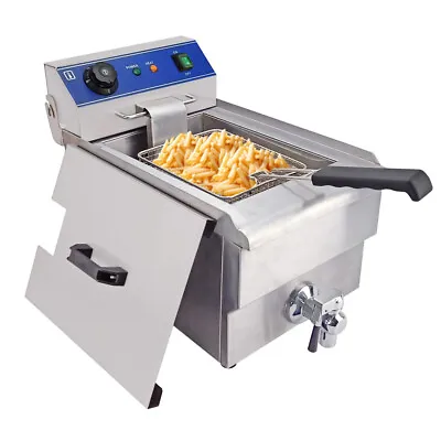 £119 • Buy Electric Deep Fryer Stainless Steel Fat Chip Commercial Single Tank 10L 3000W