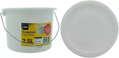 Coral 73311 Essentials Plastic Paint Kettle Container With Metal Handle For Pain • £5.60