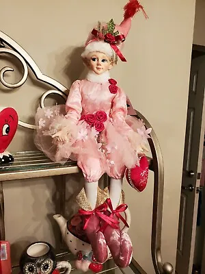 Cynthia Rowley Valentine’s Day Large Elf Shelf Sitter Doll 26  Not Mark Roberts • $39.95