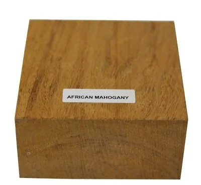 African Mahogany/Khaya Bowl Platter Turning Blank Lumber Wood Block 8  X 8  X 4  • $46.71