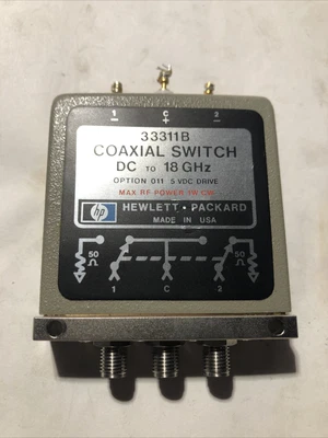 $17.66 • Buy Agilent 33311B Coaxial Switch 24VDC 18GHz HP Hewlett Packard 35677