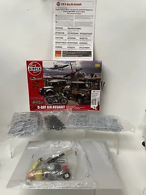 Airfix D-Day Air Assault 1:72 Plastic Model Kit & Paints And Brush New Open Box • £39.99