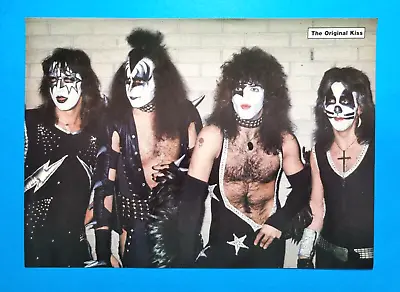 KISS -Gene Simmons Paul Stanley Peter Criss Magazine Clipping Pinup Picture 80's • $23.95