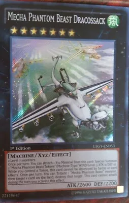 Light Play X 1 Mecha Phantom Beast Dracossack - LTGY-EN053 - Secret Rare - 1st E • $23.99