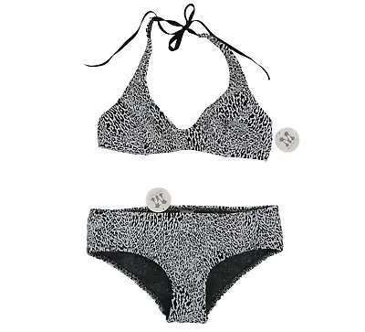 MALIA MILLS Katerina Jacquard Bikini NWT $435 Sz 6 36 Lara Top Showgirl Bottom • $188