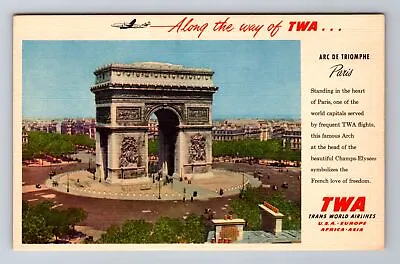 Paris-France Arc De Triomphe Antique Vintage Postcard • $7.99