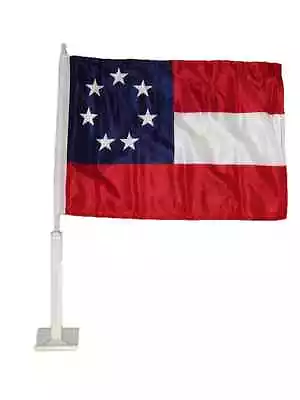 12x18 First National Stars And Bars 7 Double Sided Nylon Car Vehicle Flag • $9.88