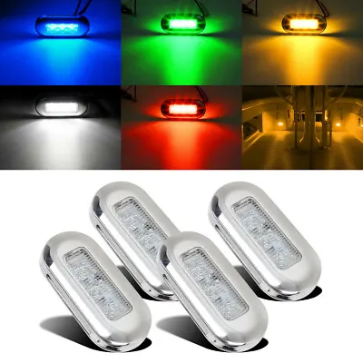 2pcs 12V LED Courtesy Light Mount Yacht Marine Boat Cabin Deck Lamp Waterproof • £8.34