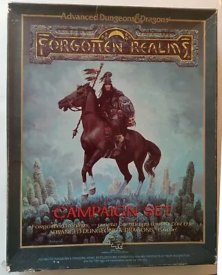 TSR - Advanced Dungeons & Dragons 1E Forgotten Realms Boxed Campaign Set - 1987 • $31