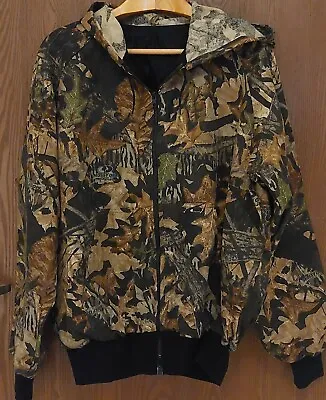 Mossy Oak Forest Mens L Large Hunting/Casual Jacket Hoody Wolf Sportswear#188 • $28