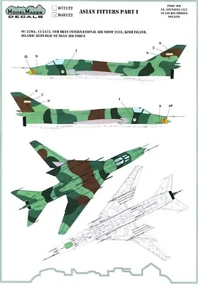 Model Maker Decals 1/48 SUKHOI Su-22  FITTER  Asian Fitters Part 1 • $13.99