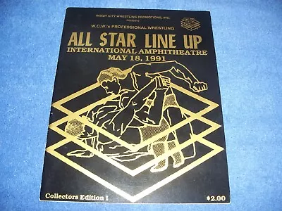 Windy City Wrestling WCW All Star Line Up 1991 Magazine Collectors Edition 1 • $5