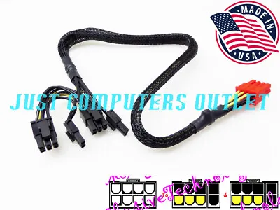 🔥 18  PowerSpec Modular 4x 6+2pin PCIE Cable Set For PS650GSM / PS650BSM PC PSU • $16.99