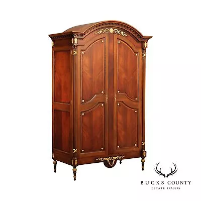 Francesco Molon Louis XVI Style Mahogany Armoire • $8995