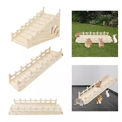 Wooden Rabbit Hiding Cage Cage Decoration Small Animal Hut Nest For Hedgehogs • £14.39