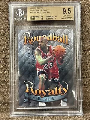 1998-99 Topps Finest Michael Jordan Roundball Royalty Insert BGS 9.5 GEM MINT#R1 • $109.50