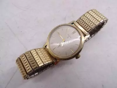 Vintage Elgin 19 Jewels Men's Wristwatch Stainless Steel Gold Filled Retro RUNS • $4.25