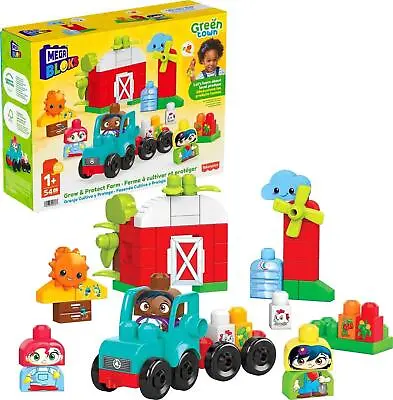 Mega Bloks Grow & Protect Farm Children's Fun Buildable Construction Set • £11.99