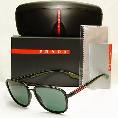 Prada Military Green Sunglasses Pilot Black Mens Fashion SPS 50X 01P-03I PS50XS • £141.55