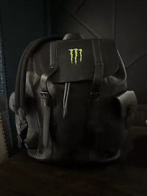 Monster Energy Drink Large Leather Backpack Rucksack Mini Trunk Promotional Item • $100