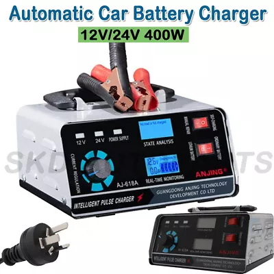 Car 400W 40A 12V/24V Automatic Battery Charger Smart Pulse Repair Trickle SKD • $47.40