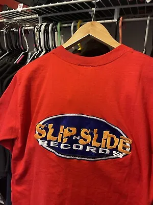Slip N Slide Records Trick Daddy T-shirt Size Medium Record Band Promo Vintage • $35