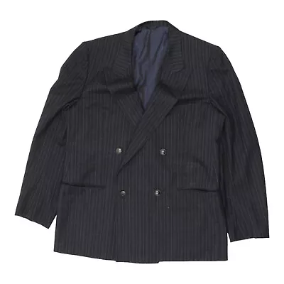 Yves Saint Laurent Mens Black Double Breasted Blazer Jacket | Vintage Designer • £50