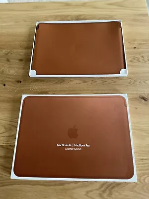 Apple Leather Sleeve For 13-inch MacBook Air And MacBook Pro - Saddle Brown • £49