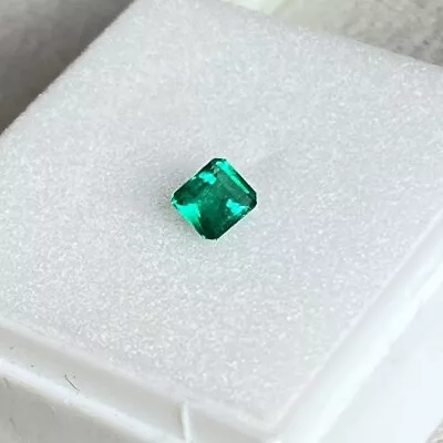GIA Certified Colombian Emerald Muzo Mine .44 Ct Emerald Shape Grass Green Color • $1890