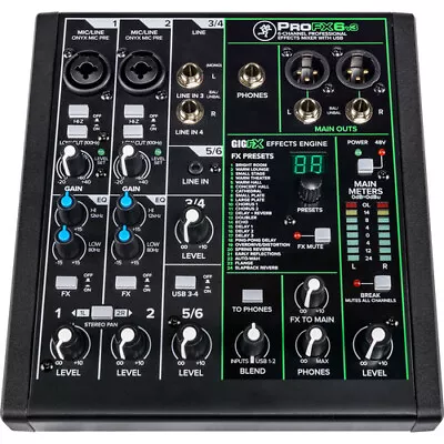 Mackie PROFX6v3 6 Channel Professional Effects Mixer With USB • $169