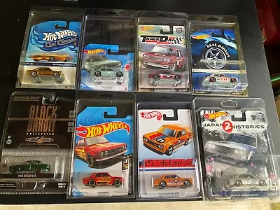 HOTWHEELS Datsun 510 Variants New/Protector FREE Postage • $30