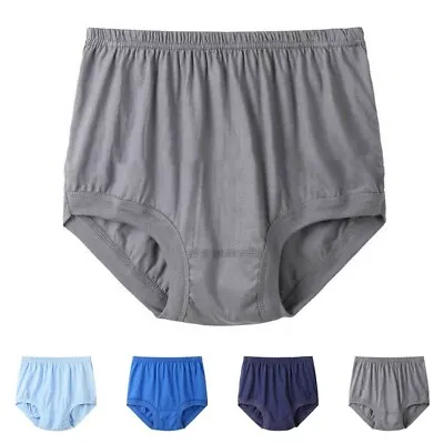 Men Briefs Cotton Underwear Old School Vintage Style Stretch High Waist Panties • $8.44