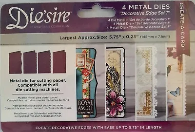 SHOP CLEARANCE Die'sire Create A Card Die -Decorative Edge Set 1 New • £4