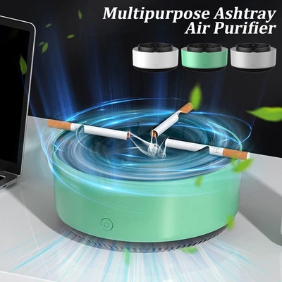 £22.82 • Buy Multipurpose Ashtray With Air Purifier For Filtering Ash Tray Second-Hand Smoke 